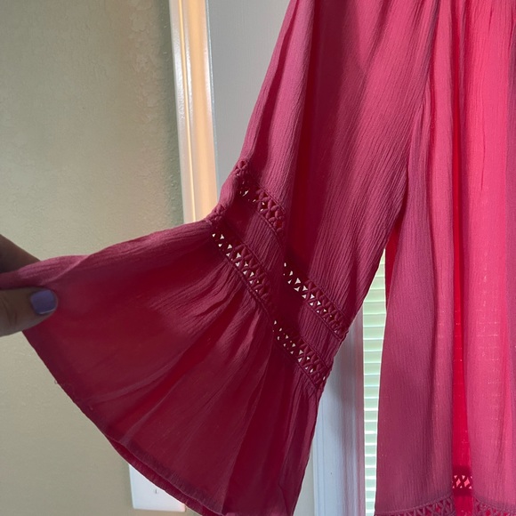 Womens Pink Tunic Top. Size Large - Picture 4 of 4